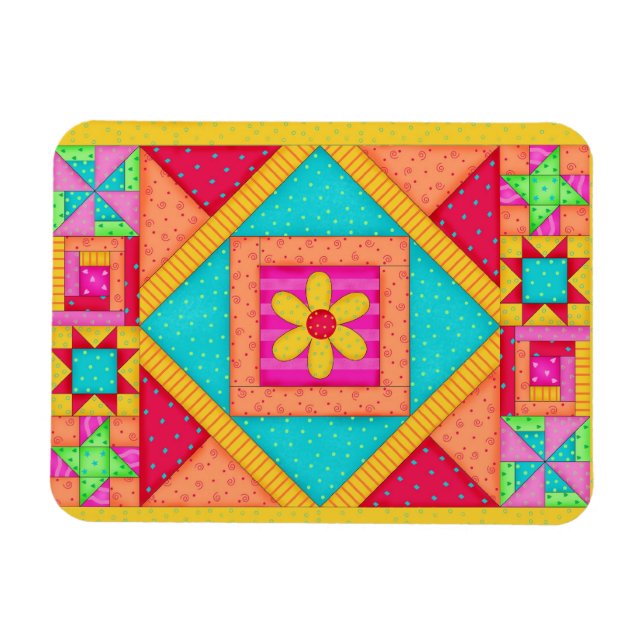 Quilt Art  Flexible Magnet (Horizontal)