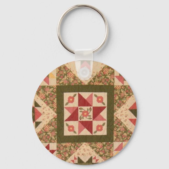 Quilt Block 8 Key Chain (Front)