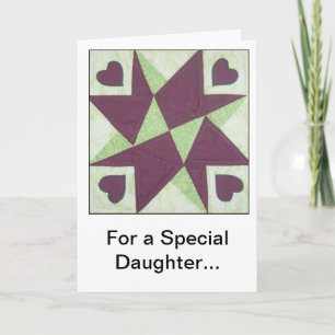 Quilt Block Encouragement Greeting Card