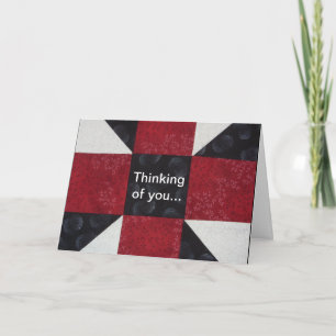 Quilt Block Friendship Greeting Card