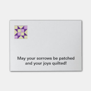 Quilt Block Post-It Note B