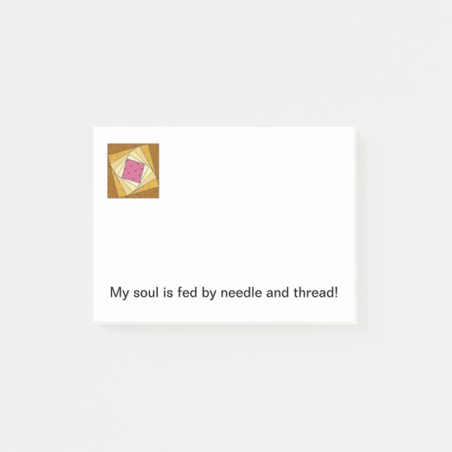 Quilt Block Post-it Notes (Front)