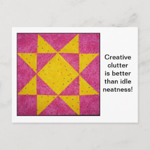 Quilt Block Quotes Postcard