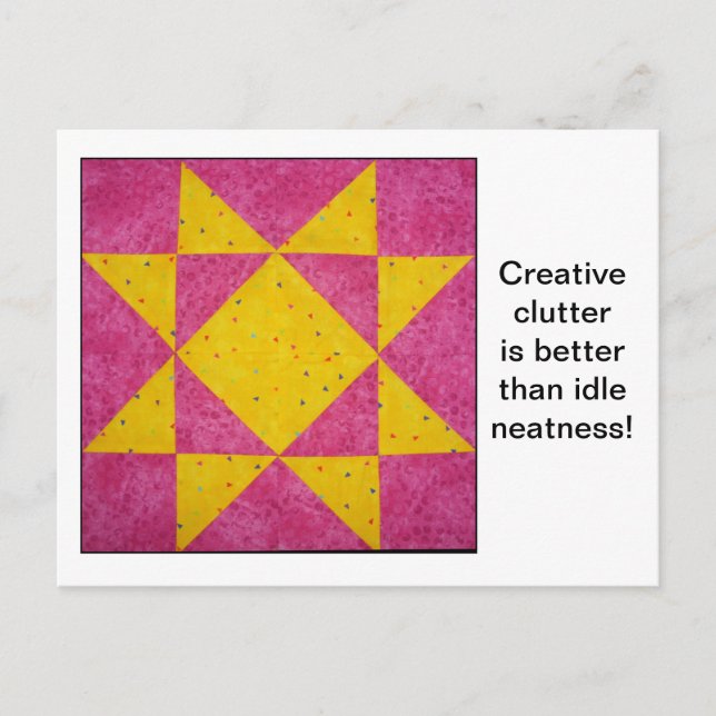 Quilt Block Quotes Postcard (Front)
