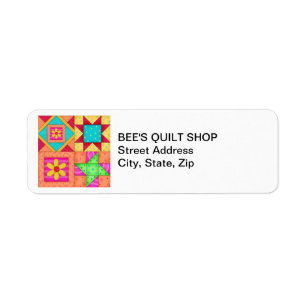 Quilt Blocks Return Address Label