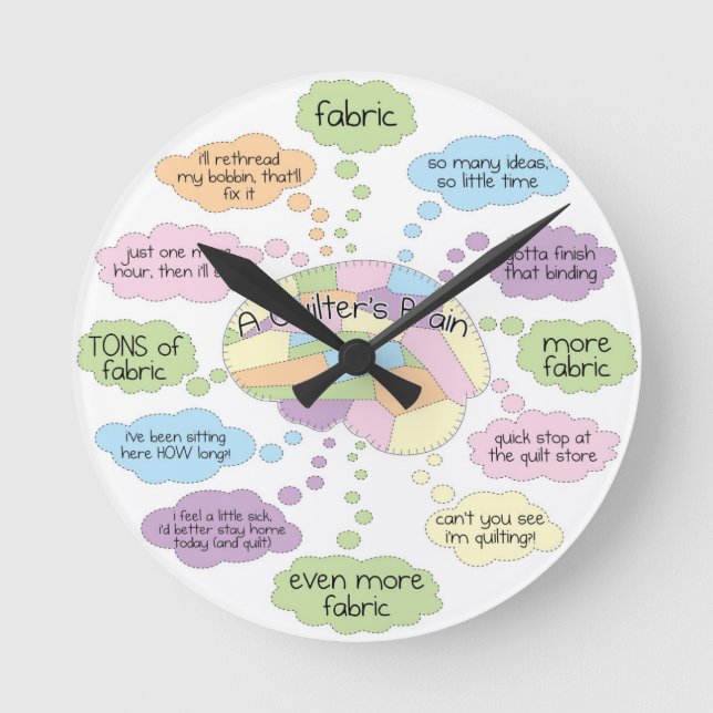 Quilt Brain Clock (Front)