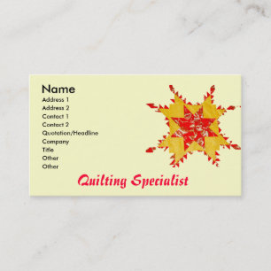 Quilt Business Card