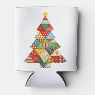 Quilt Christmas Tree Festive Quilt Lovers Can Cooler