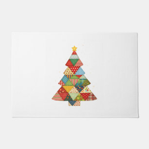 Quilt Christmas Tree Festive Quilt Lovers  Doormat