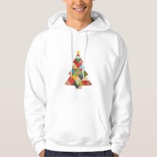 Quilt Christmas Tree Festive Quilt Lovers Hoodie
