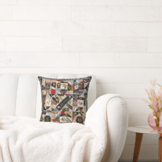 Quilt, crazy pattern cushion