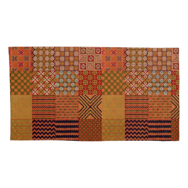 Quilt Design-1 King 2 Pillowcases (Back-Right)