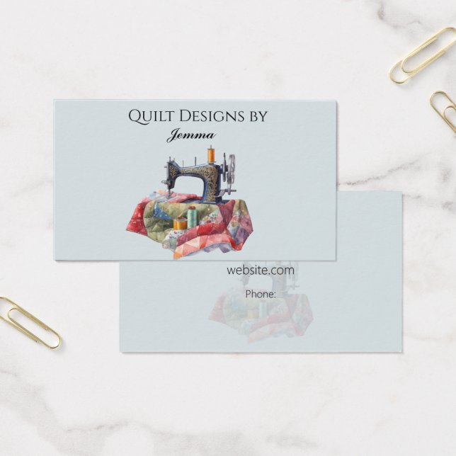 Quilt Design Business Card (Office)