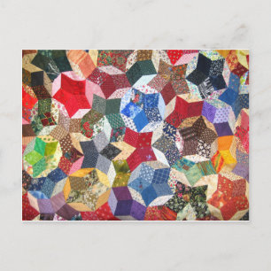 Quilt Fabric Postcard