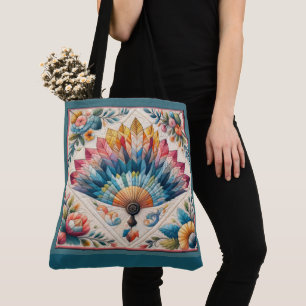 Quilt Images - SEE BACK Tote Bag