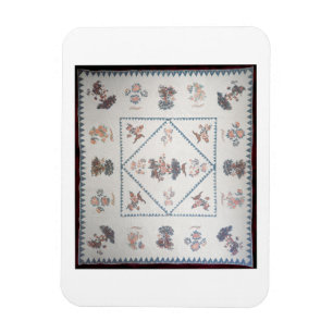 Quilt in 'Broderie Perse', c.1800 (applied, printe Magnet