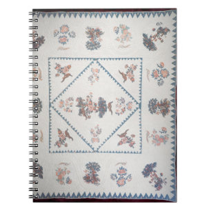 Quilt in 'Broderie Perse', c.1800 (applied, printe Notebook