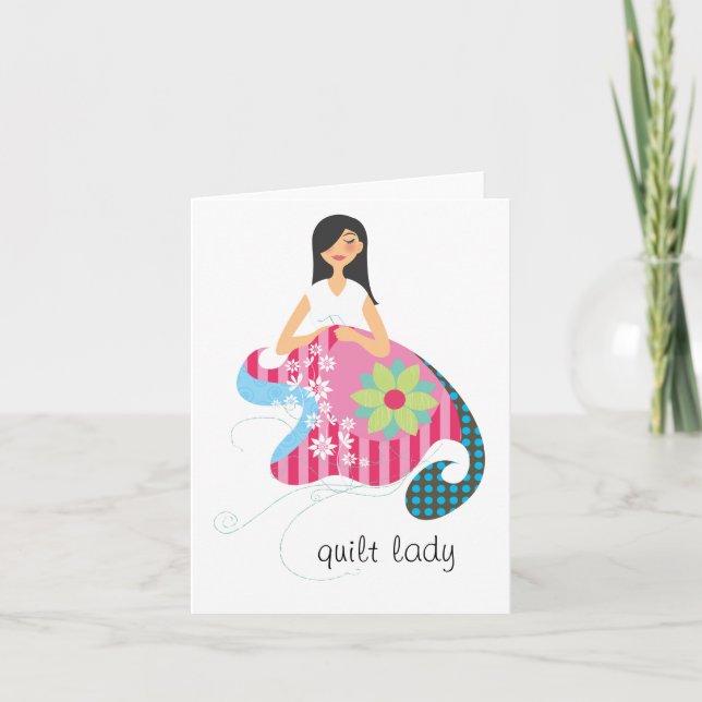 Quilt Lady Personalised Notecards (Front)