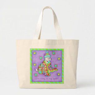 Quilt Lover Dog Tote Bag