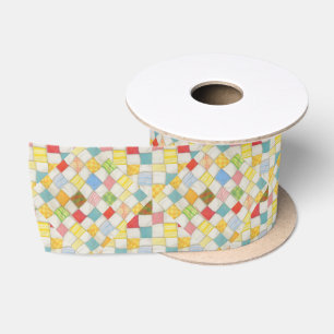 QUILT MOSAIC 3" Wide Satin Ribbon