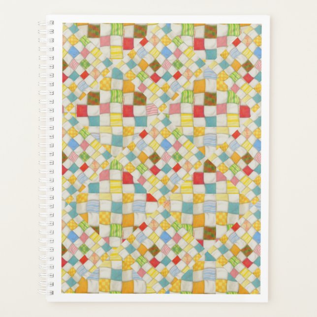 QUILT MOSAIC 8.5x11 Planner / Calendar (Front)