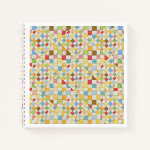 QUILT MOSAIC 8.5x8.5 Spiral Notebook