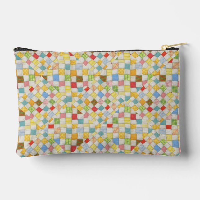 QUILT MOSAIC Small Accessory Pouch Bag (Back)