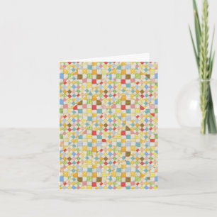 QUILT MOSAIC Thank You Note Card