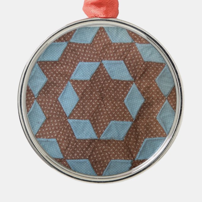 Quilt Pattern - Castle Metal Tree Decoration (Front)