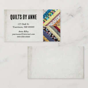Quilt Pattern For Quilters Business Card
