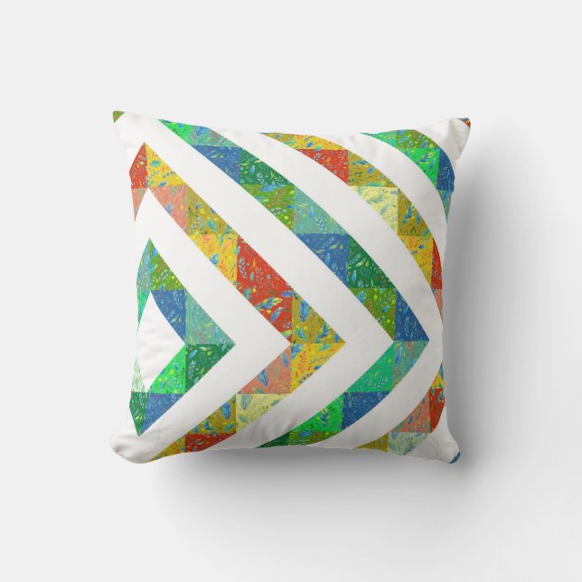 Quilt Pattern Throw Pillow (Front)