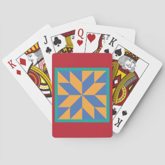 Quilt Playing Cards - Hunter's Star