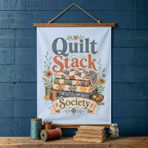 Quilt Stack Society Cottagecore Sewing Hanging Tapestry