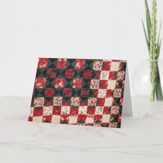 Quilt, Sympathy Card (Front)