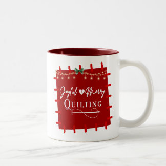 Quilt the Season Two-Tone Coffee Mug