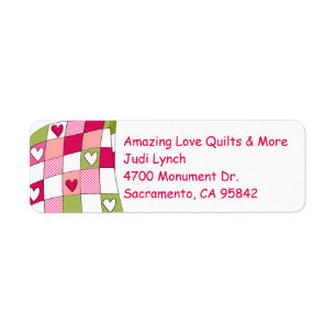 Quilt Themed Return Address Label