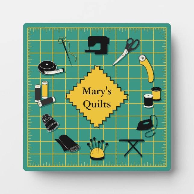 Quilt Time Customise the Label Plaque (Front)