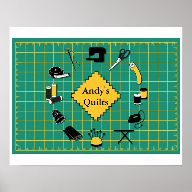 Quilt Time Customiz the Label Poster (Front)