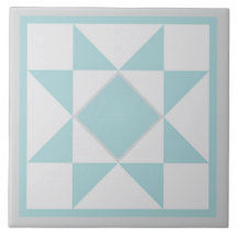 Quilt Trivet – Sawtooth Star (blue/grey)