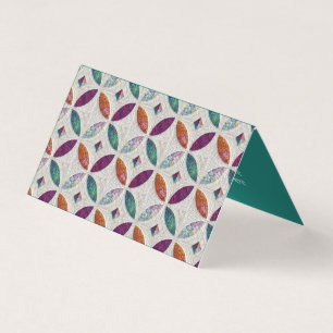 Quilted and Folded Business Card