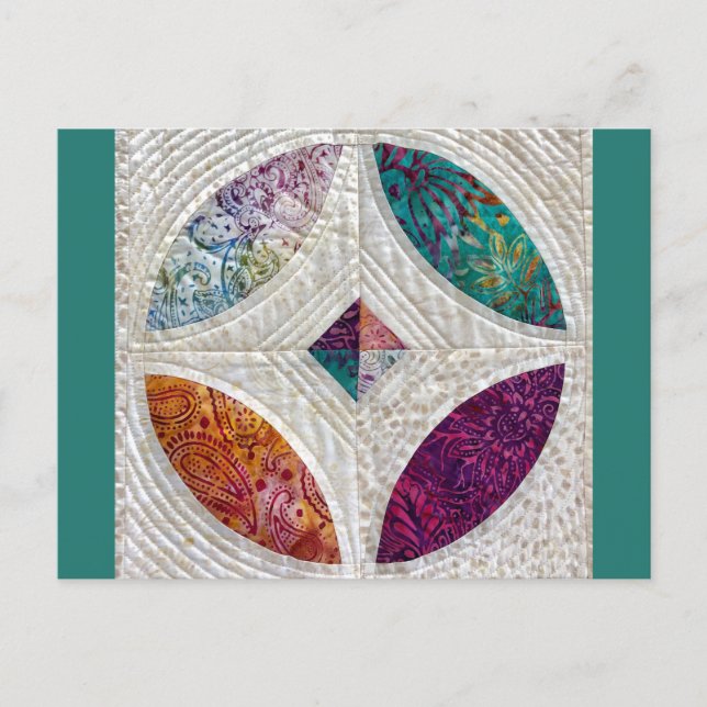 Quilted Batik Postcard (Front)