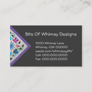 Quilted Business Cards