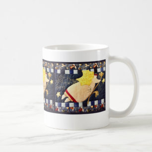 Quilted Christmas Angel Square Mug