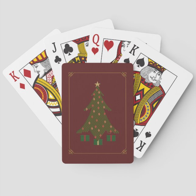 Quilted Christmas Classic Playing Cards (Back)