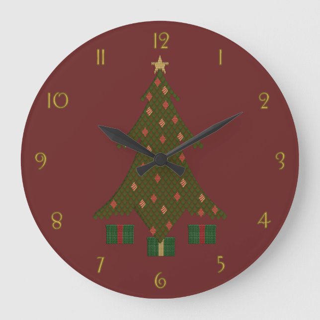 Quilted Christmas Clock (Front)