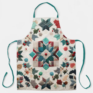 Quilted Christmas Design Apron