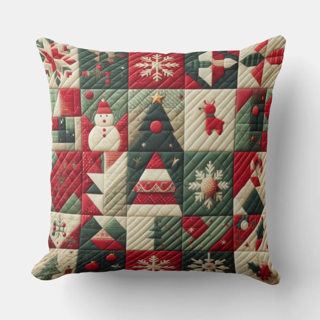 Quilted Christmas Designs  Cushion (Front)