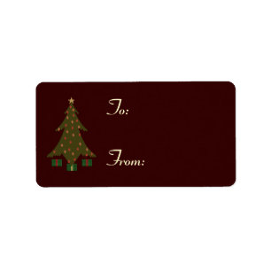 Quilted Christmas Gift Tag