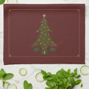 Quilted Christmas Hand Towel