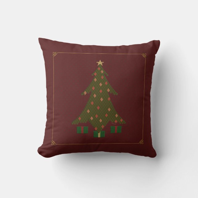 Quilted Christmas Pillow (Front)
